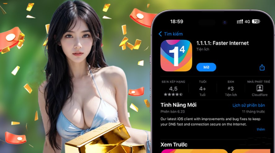 Hình ảnh quảng cáo của kkwin hiển thị nền tảng và các lợi ích